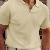 Otto | Poloshirt Herren Slim Fit Kurzarm Casual Vertikal gerippt