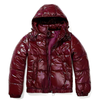 Modern Women's Jacket | Bordeaux Puffer Jacket with Hood for Style and Comfort