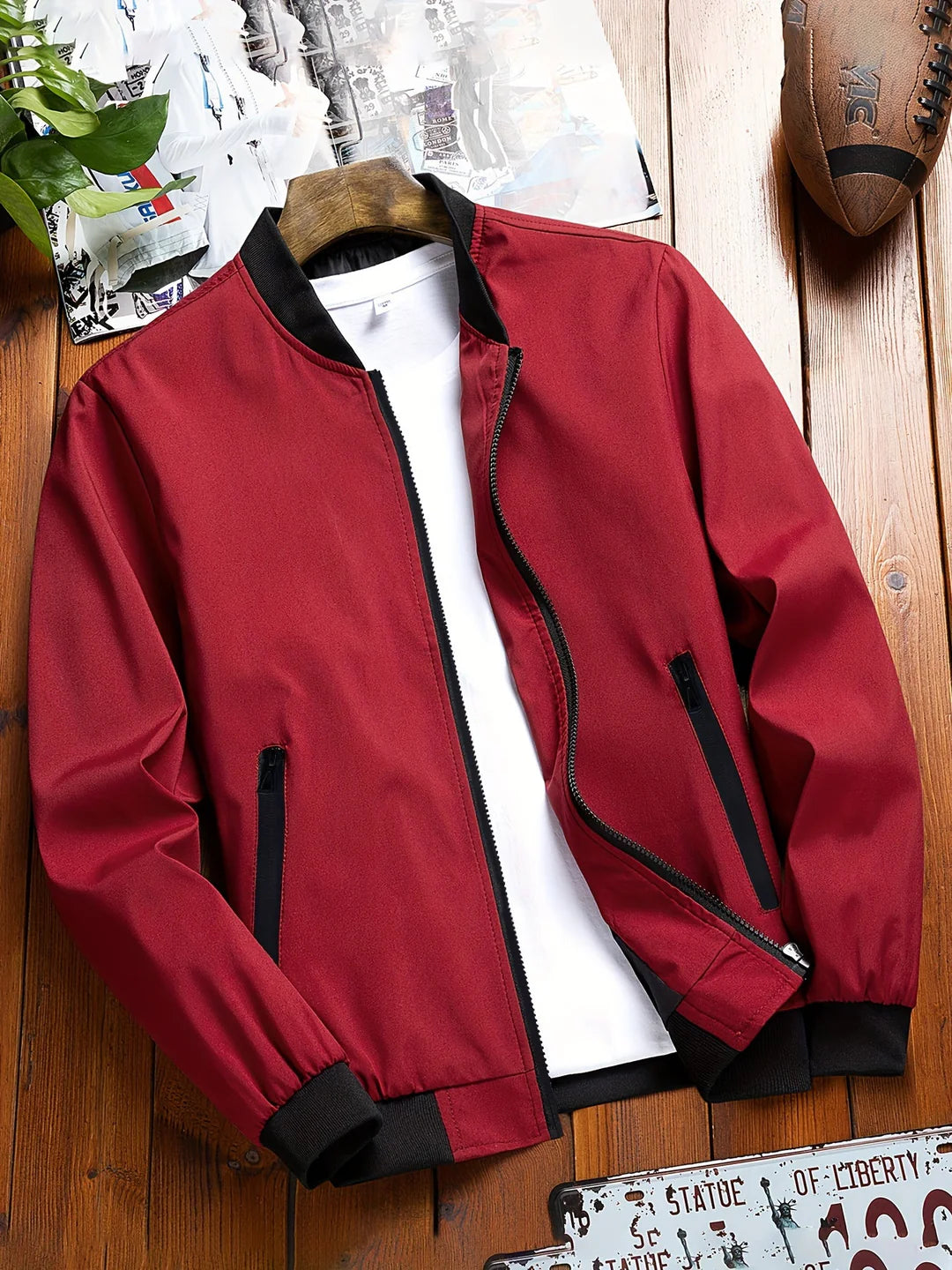 Modische Jacke Herren | Leichte Sommerjacke mit Atmungsaktivem Stoff | Vielseitig und Bequem für Jeden Anlass 0