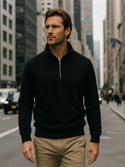 Black Zip-Up Reversible Sport Hoodie - Cross & Crown