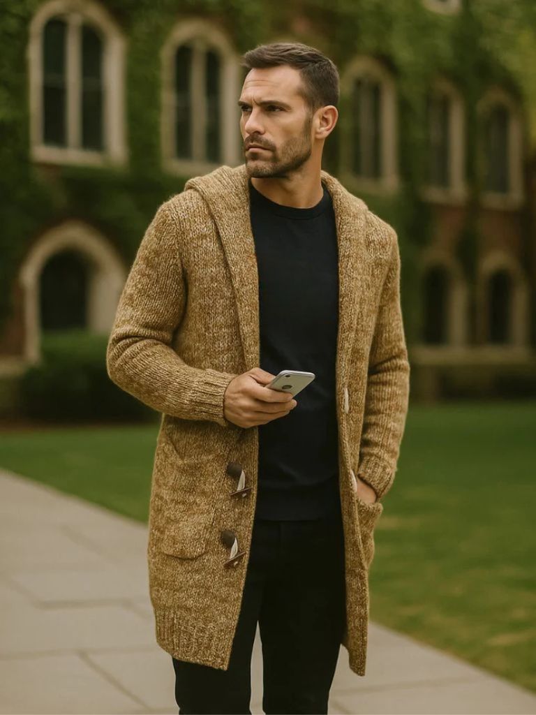 Himalaya Kapuzenstrickjacke - Cross & Crown