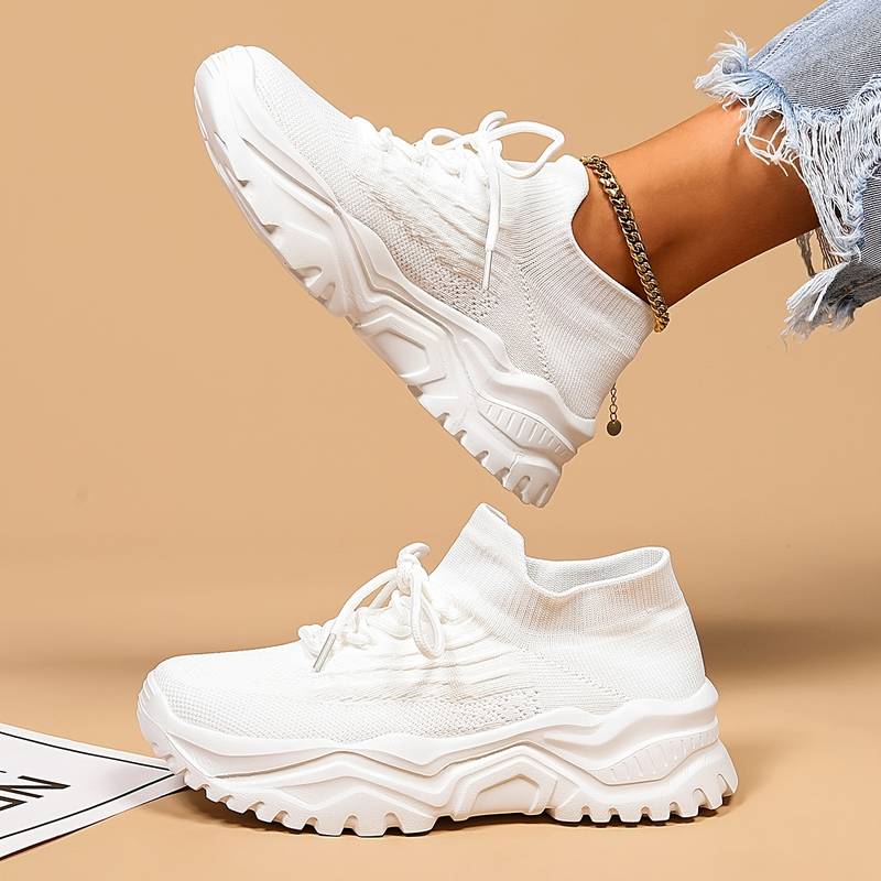 Nienke | Weiße Sneaker Damen mit Atmungsaktivem Design | Ergonomische Passform für Optimalen Komfort 2