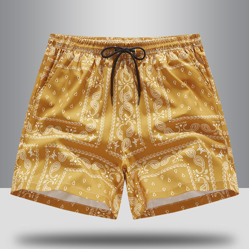 Schwimmshorts Herren Leicht Sommer Casual Regular Fit