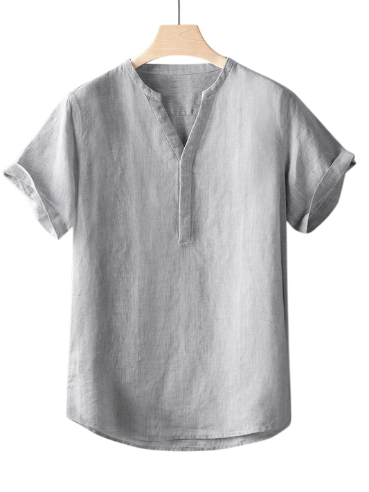 Hemd Herren Kurzarm Minimalistisch Sommer Regular Fit