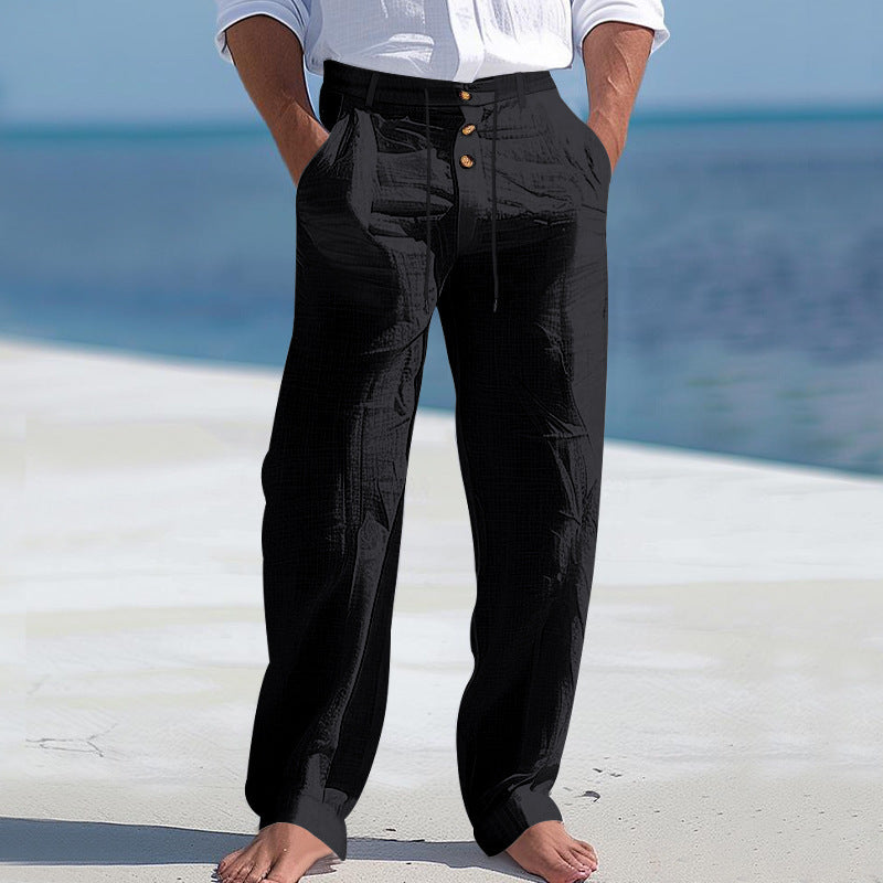Stoffhose Herren Loose Fit Freizeit & Sommer