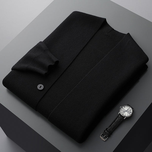 Cardigan Damen Tailliert Minimalistisch Freizeit