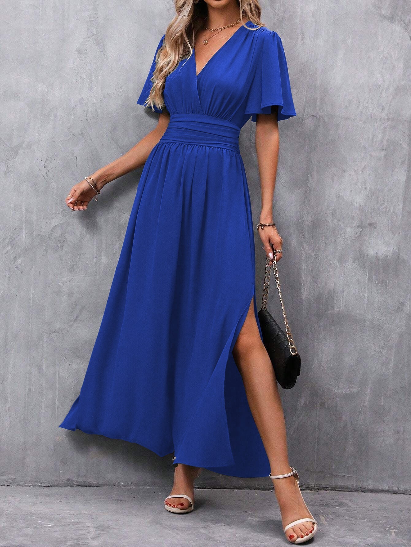 Amalia | Maxikleid Damen Wickelkleid Boho Elegant Sommer Festlich