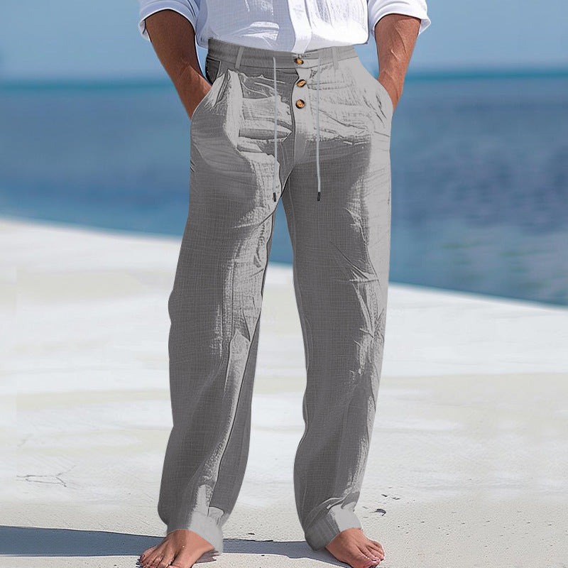 Stoffhose Herren Loose Fit Freizeit & Sommer