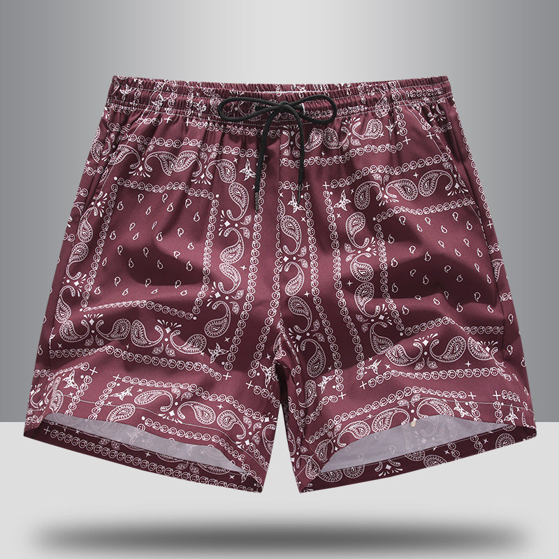 Schwimmshorts Herren Leicht Sommer Casual Regular Fit