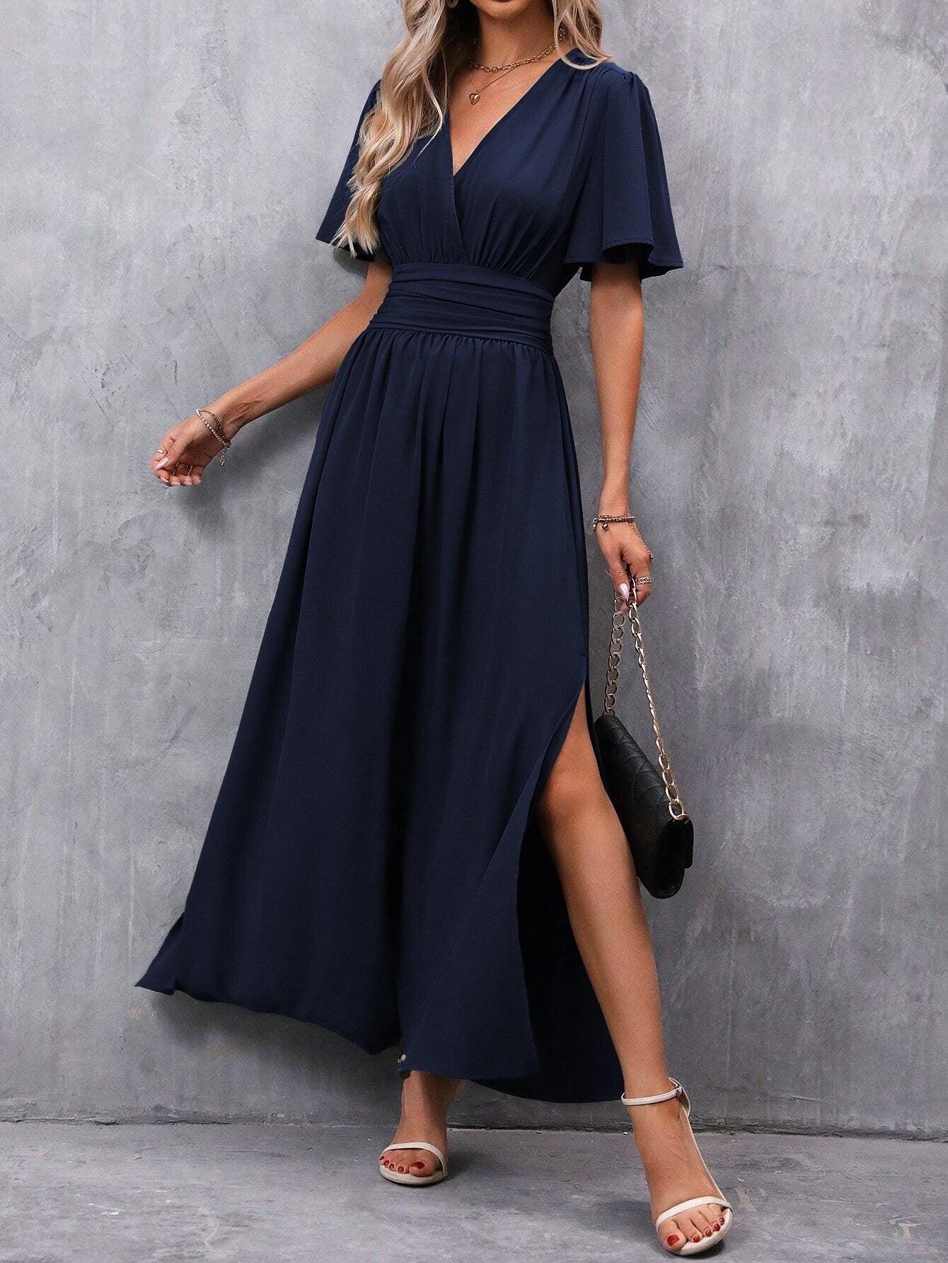Amalia | Maxikleid Damen Wickelkleid Boho Elegant Sommer Festlich