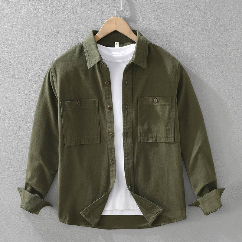 Overshirt Herren Relaxed Fit Casual Übergangszeit