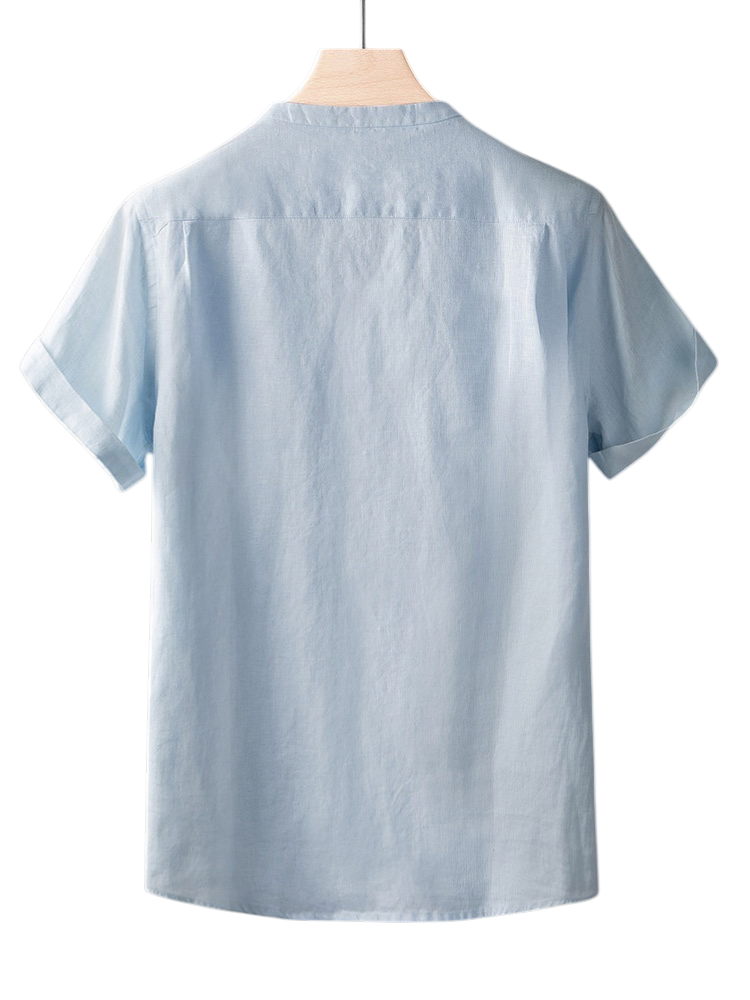 Hemd Herren Kurzarm Minimalistisch Sommer Regular Fit