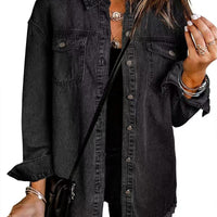 Jeansjacke Damen Relaxed Fit Casual