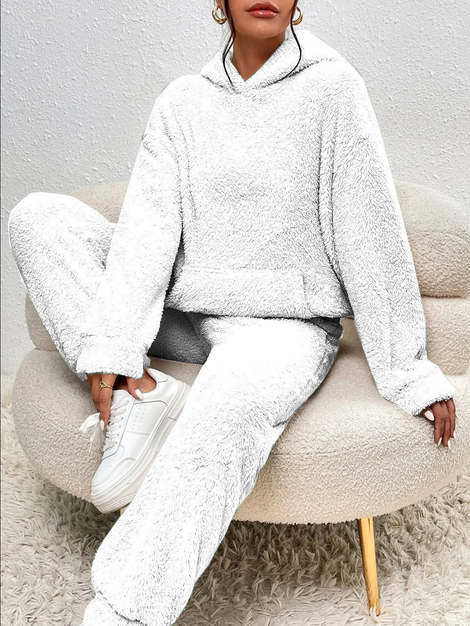 Damen Loungeset Oversize Hoodie und Jogginghose Freizeit