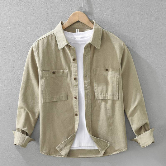 Overshirt Herren Relaxed Fit Casual Übergangszeit