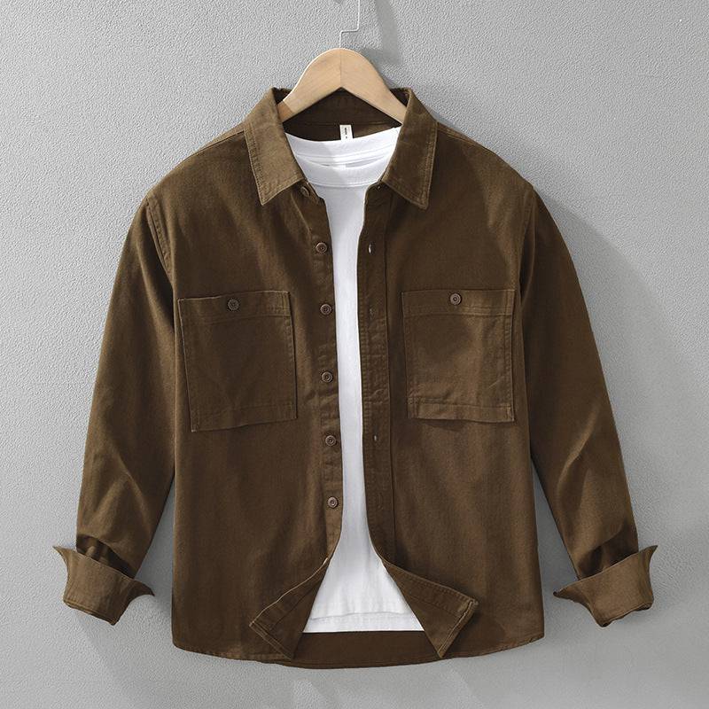 Overshirt Herren Relaxed Fit Casual Übergangszeit