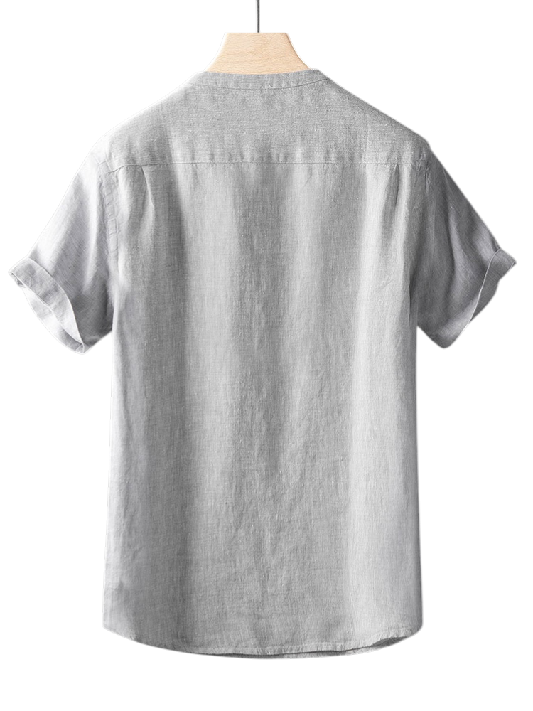 Hemd Herren Kurzarm Minimalistisch Sommer Regular Fit