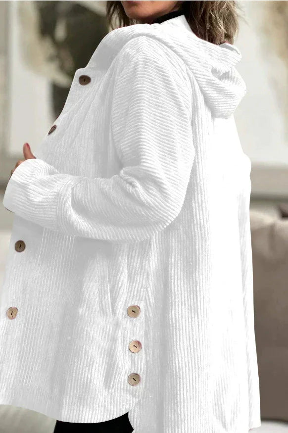 Cordjacke Damen Relaxed Fit Herbst & Winter Freizeit