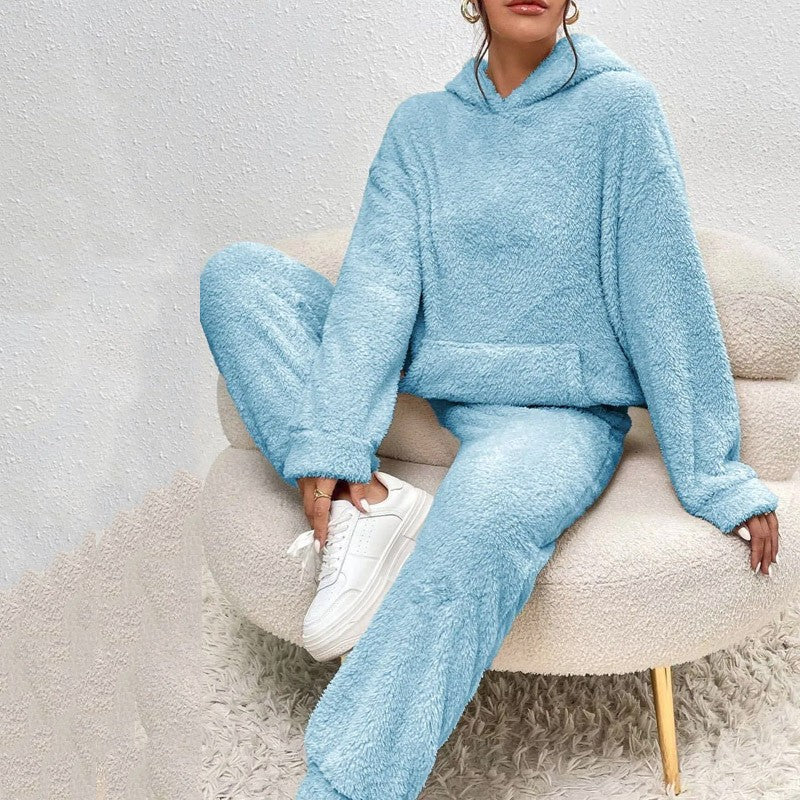Damen Loungeset Oversize Hoodie und Jogginghose Freizeit