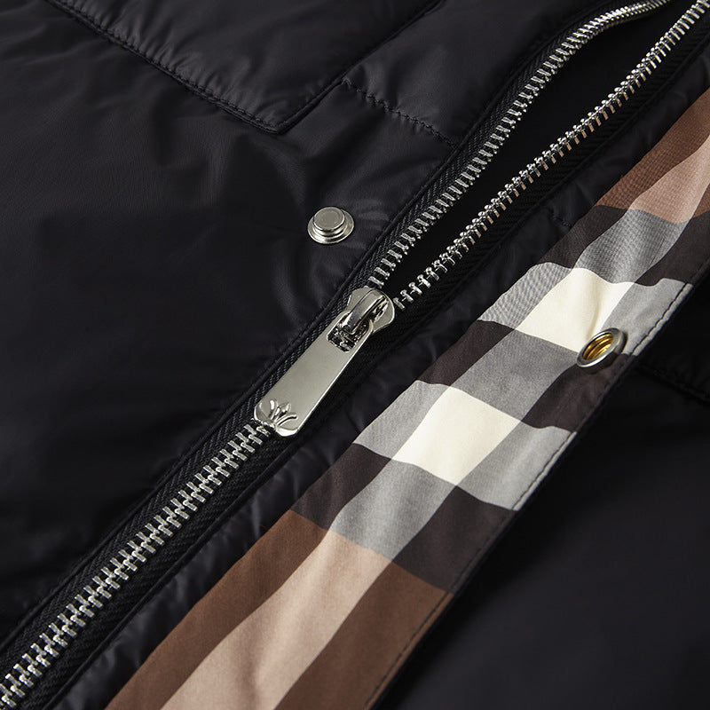 Weste Herren Slim Fit Freizeit mit Karofutter und Taschen