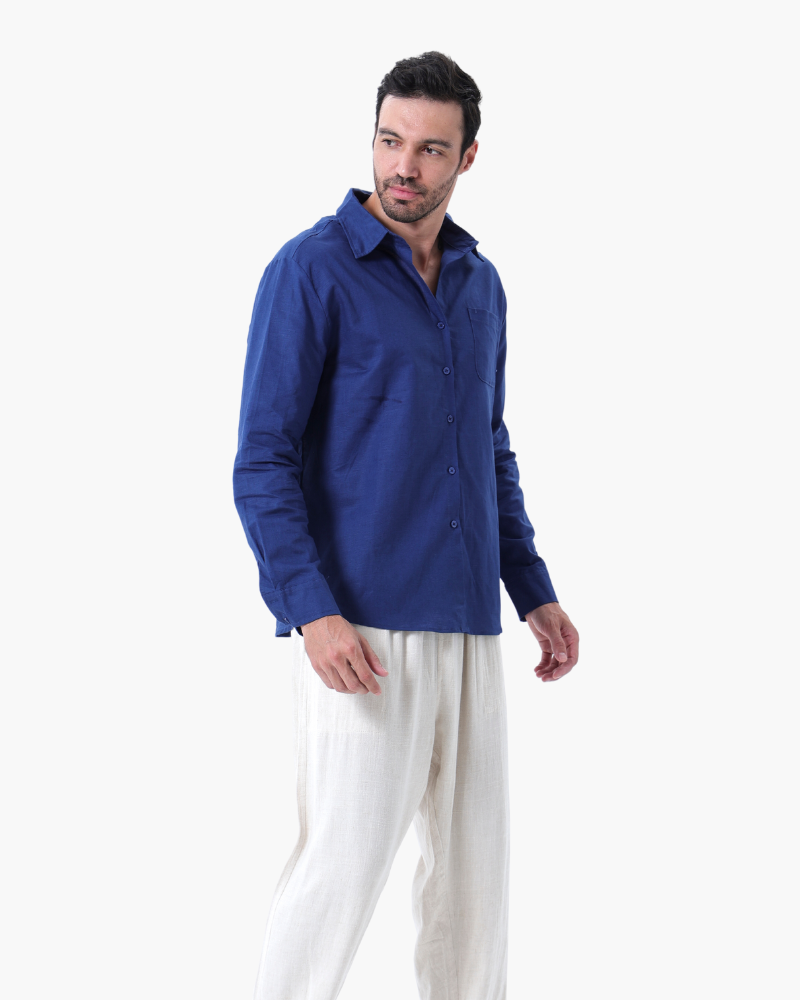Langarmshirt Herren Set I Zweiteiler Leicht Oversize Casual