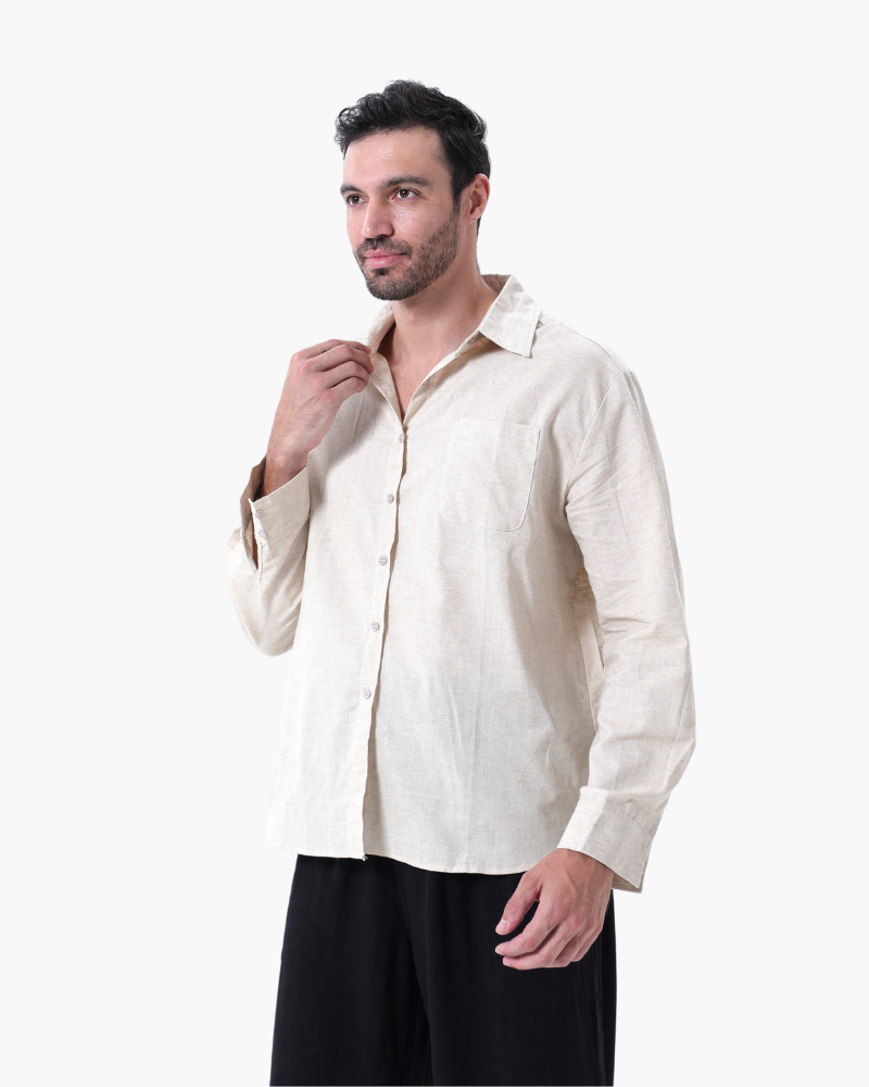 Langarmshirt Herren Set I Zweiteiler Leicht Oversize Casual