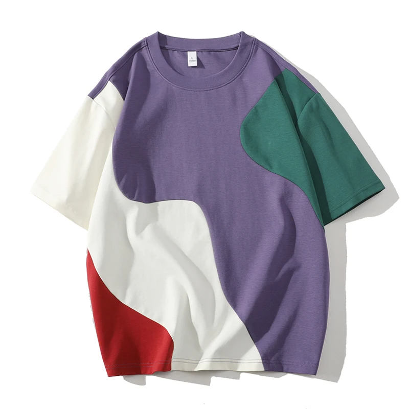Oversize T-Shirt für Männer in Kontrastfarben für Streetwear und Freizeit 2