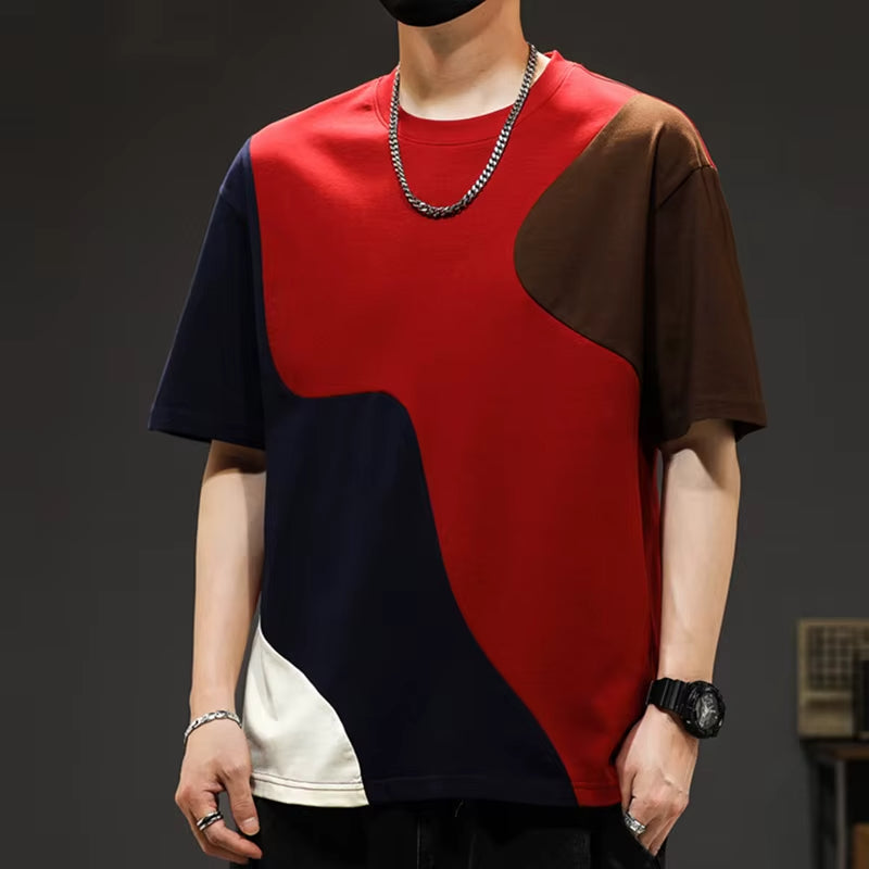 Oversize T-Shirt für Männer in Kontrastfarben für Streetwear und Freizeit 8