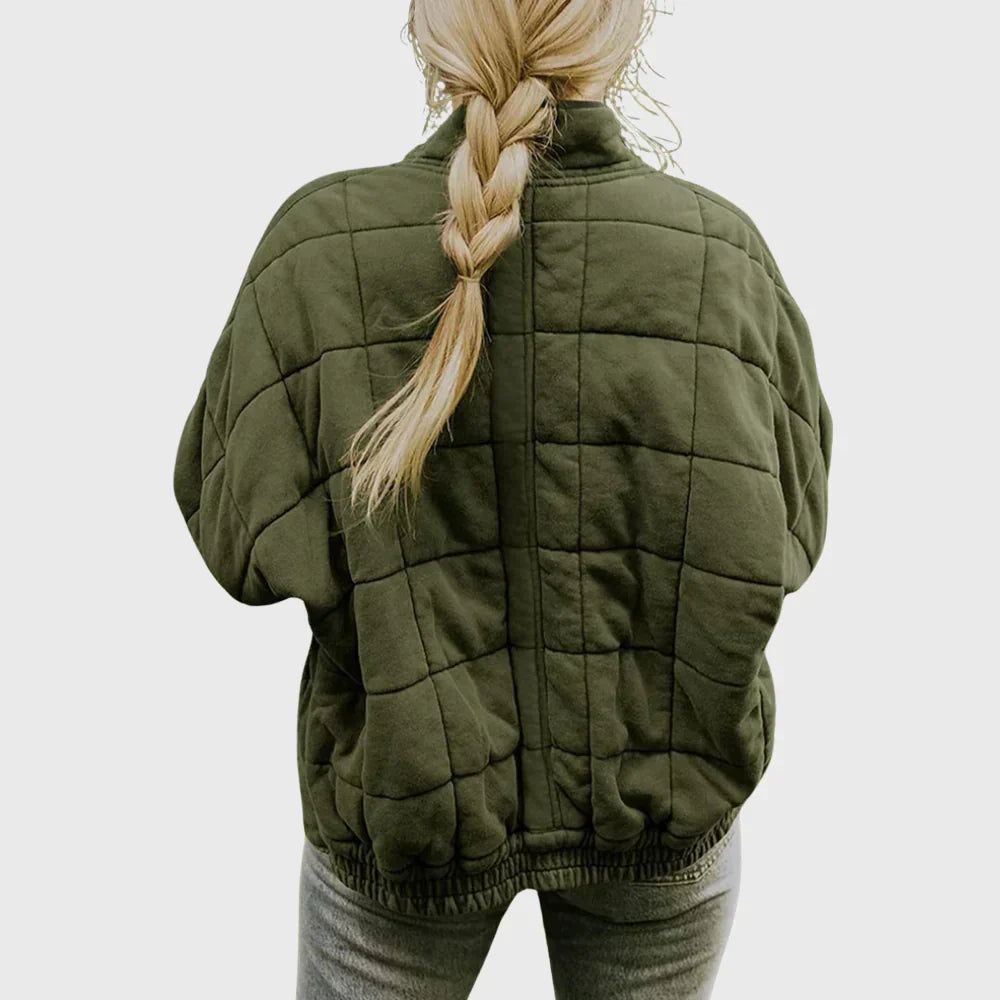 Jackett Damen Gesteppt Regular Fit Freizeit