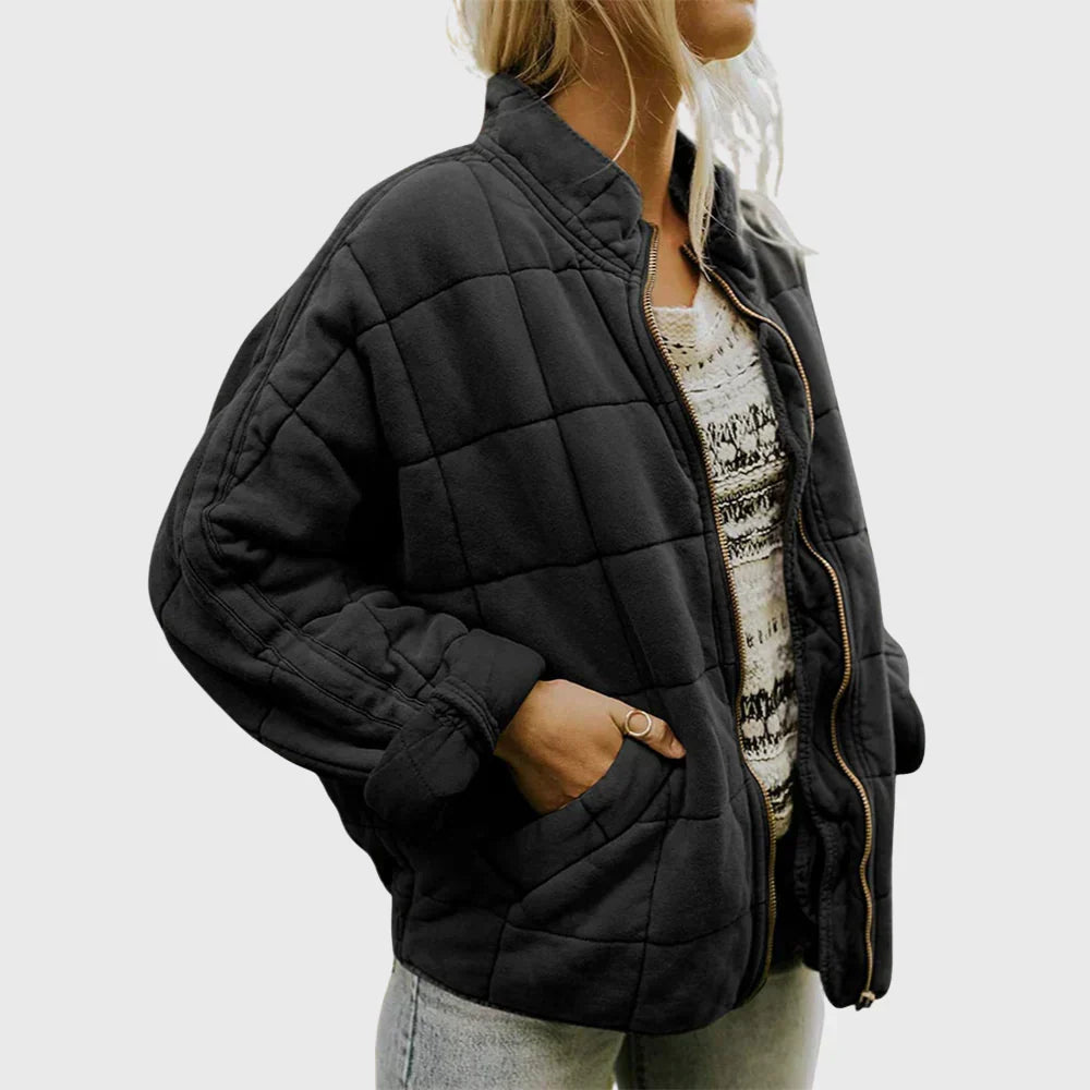 Jackett Damen Gesteppt Regular Fit Freizeit