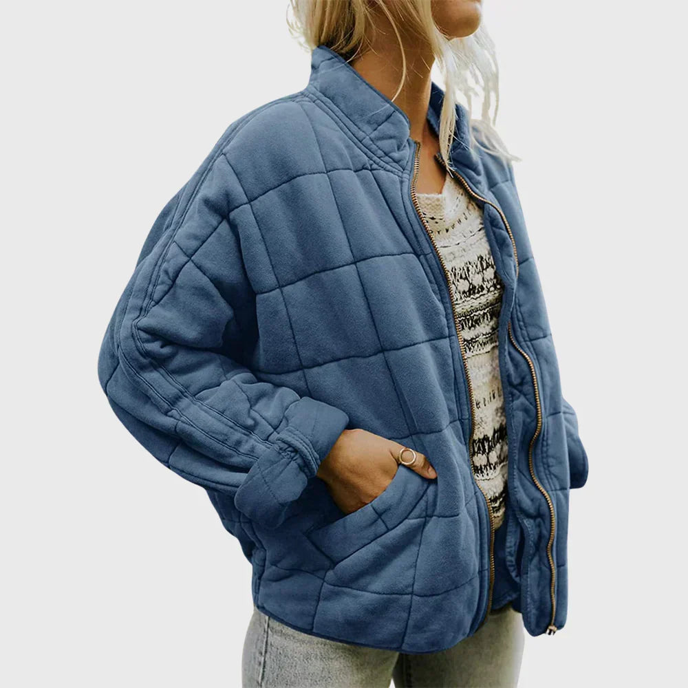 Jackett Damen Gesteppt Regular Fit Freizeit