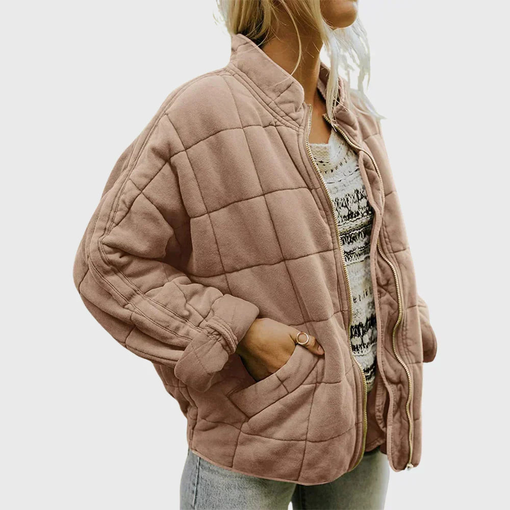 Jackett Damen Gesteppt Regular Fit Freizeit