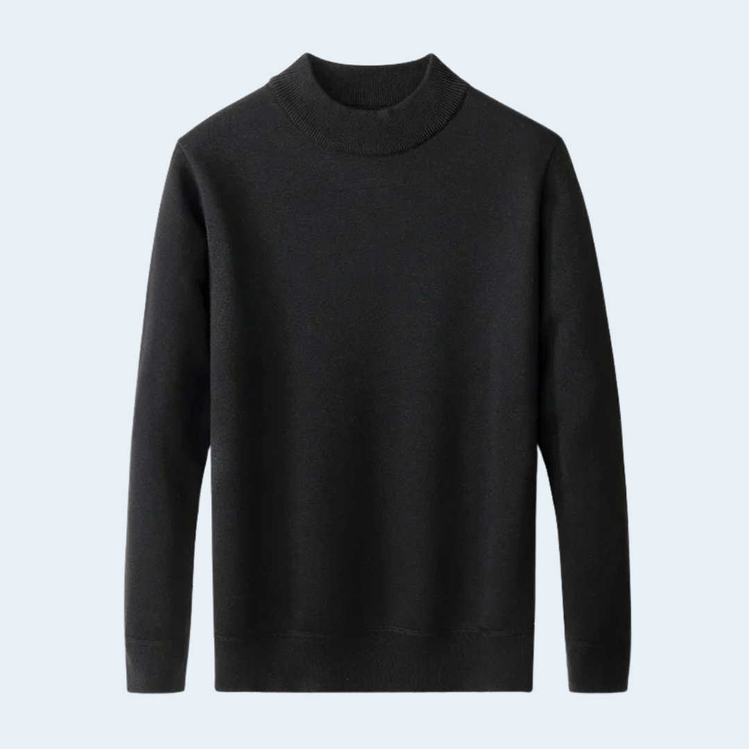 Herren Rollkragenpullover im Relaxed Fit | Klassischer Strickpullover
