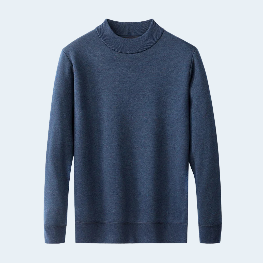 Herren Rollkragenpullover im Relaxed Fit | Klassischer Strickpullover