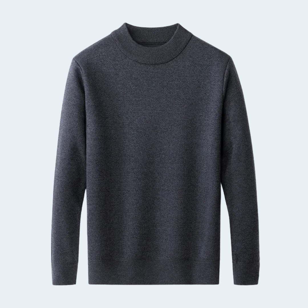 Herren Rollkragenpullover im Relaxed Fit | Klassischer Strickpullover