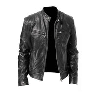 Rafael | Klassische Herrenjacke aus Leder mit zeitlosem Design | Vielseitige Ergänzung für jeden Anlass