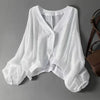 Bluse Damen Locker Sommer Casual Fledermausärmel