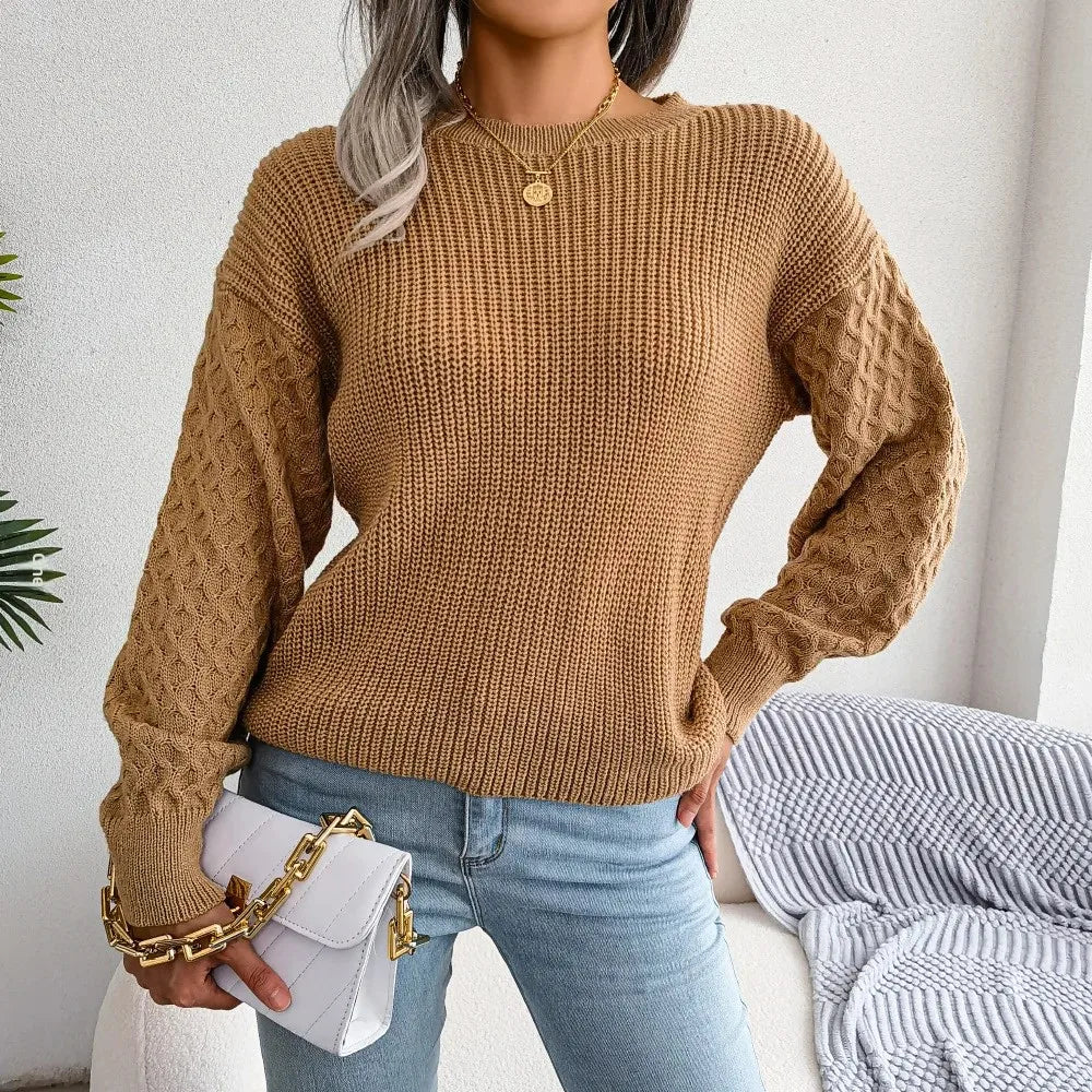 Pullover Damen Relaxed Fit Casual langärmelig