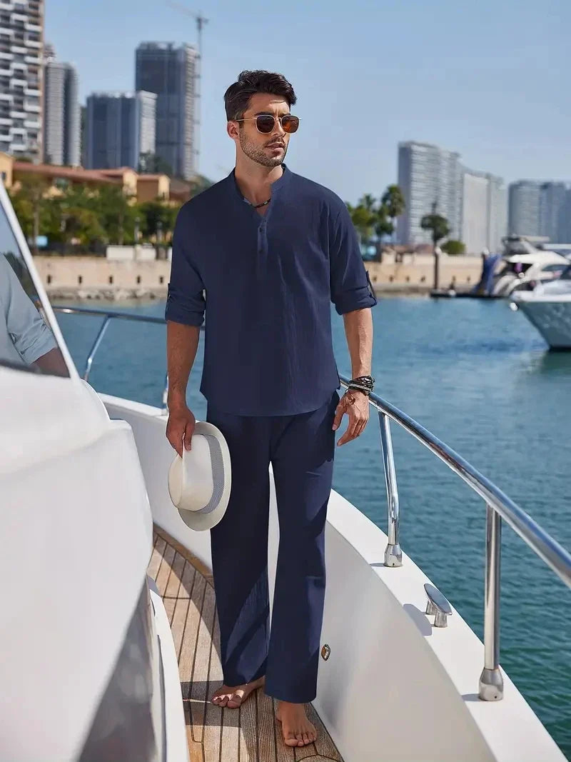 Herren Sommer Set Relaxed Fit Freizeit Sommer