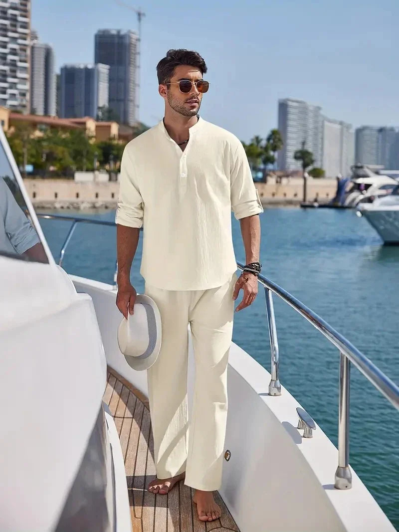 Herren Sommer Set Relaxed Fit Freizeit Sommer