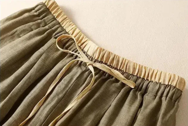 Damen Stoffhose Relaxed Fit Freizeit Sommer