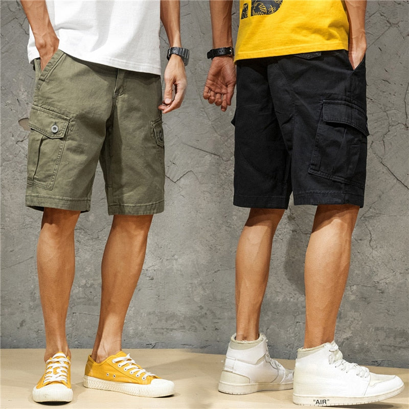 Cargo-Shorts Herren Relaxed Fit Freizeit Sommer