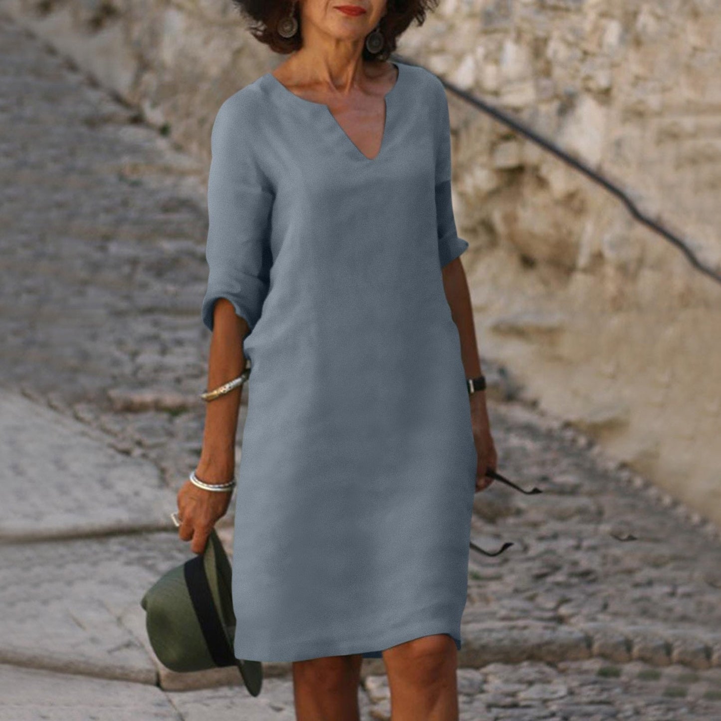 Sommerkleid Damen Regular Fit Freizeit