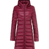 Lange Jacke Damen Ultraleicht Winter Casual Slim Fit