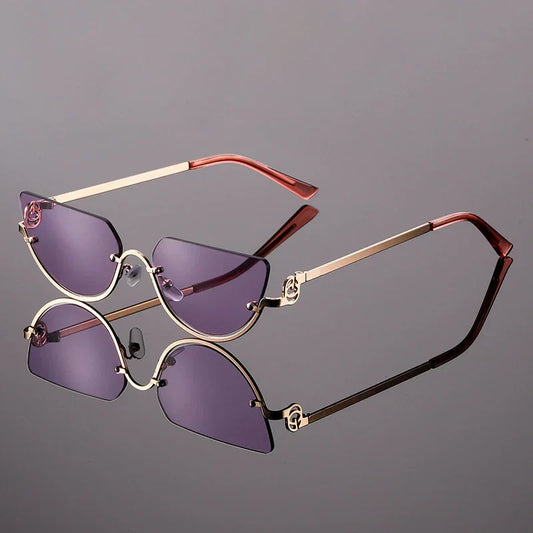 Lunettes de soleil femme légères UV400 Cat Eye modernes