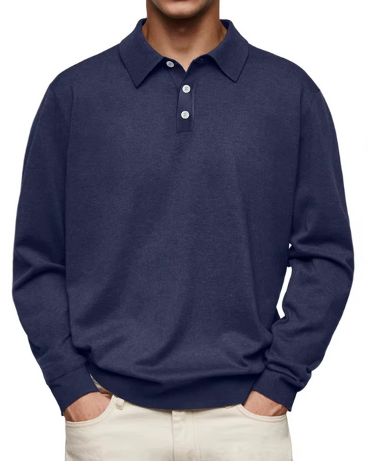Aiden | Langarm Polo-Shirt