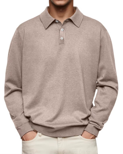 Aiden | Langarm Polo-Shirt