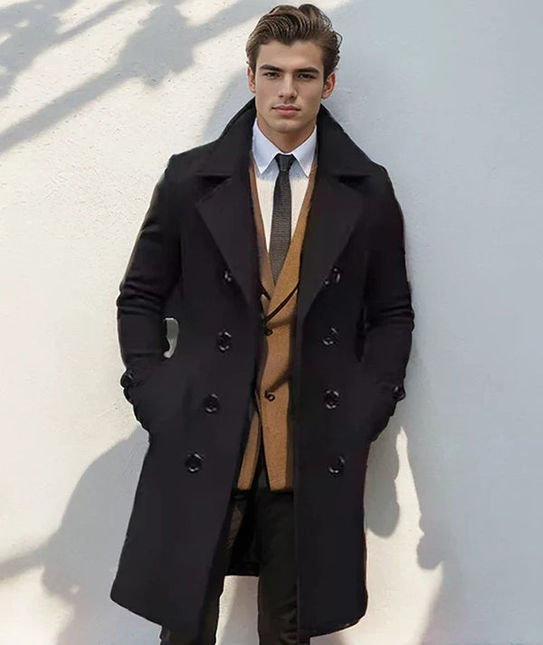 Milo I Trenchcoat Herren Klassisch Gefüttert Herbst & Winter
