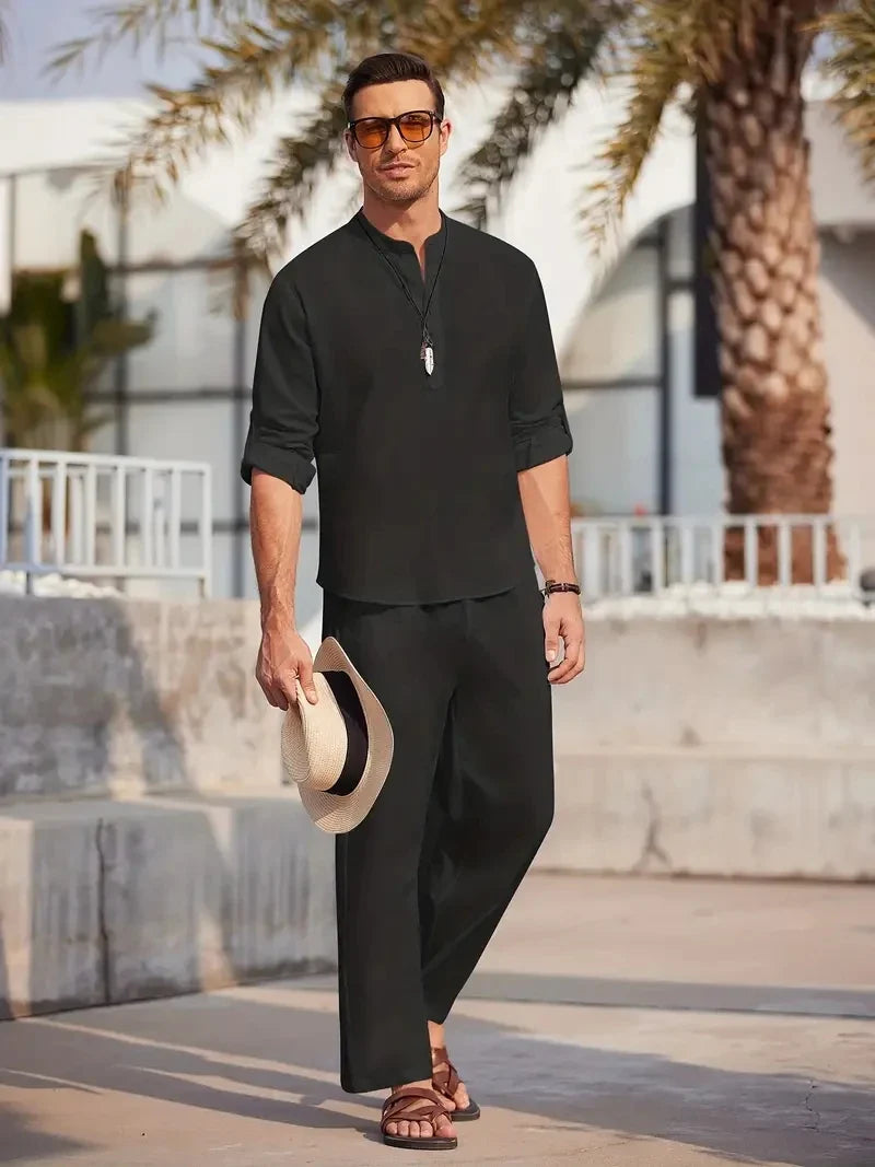 Herren Sommer Set Relaxed Fit Freizeit Sommer