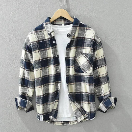 Hemd Herren Oversize Casual Übergangszeit kariert